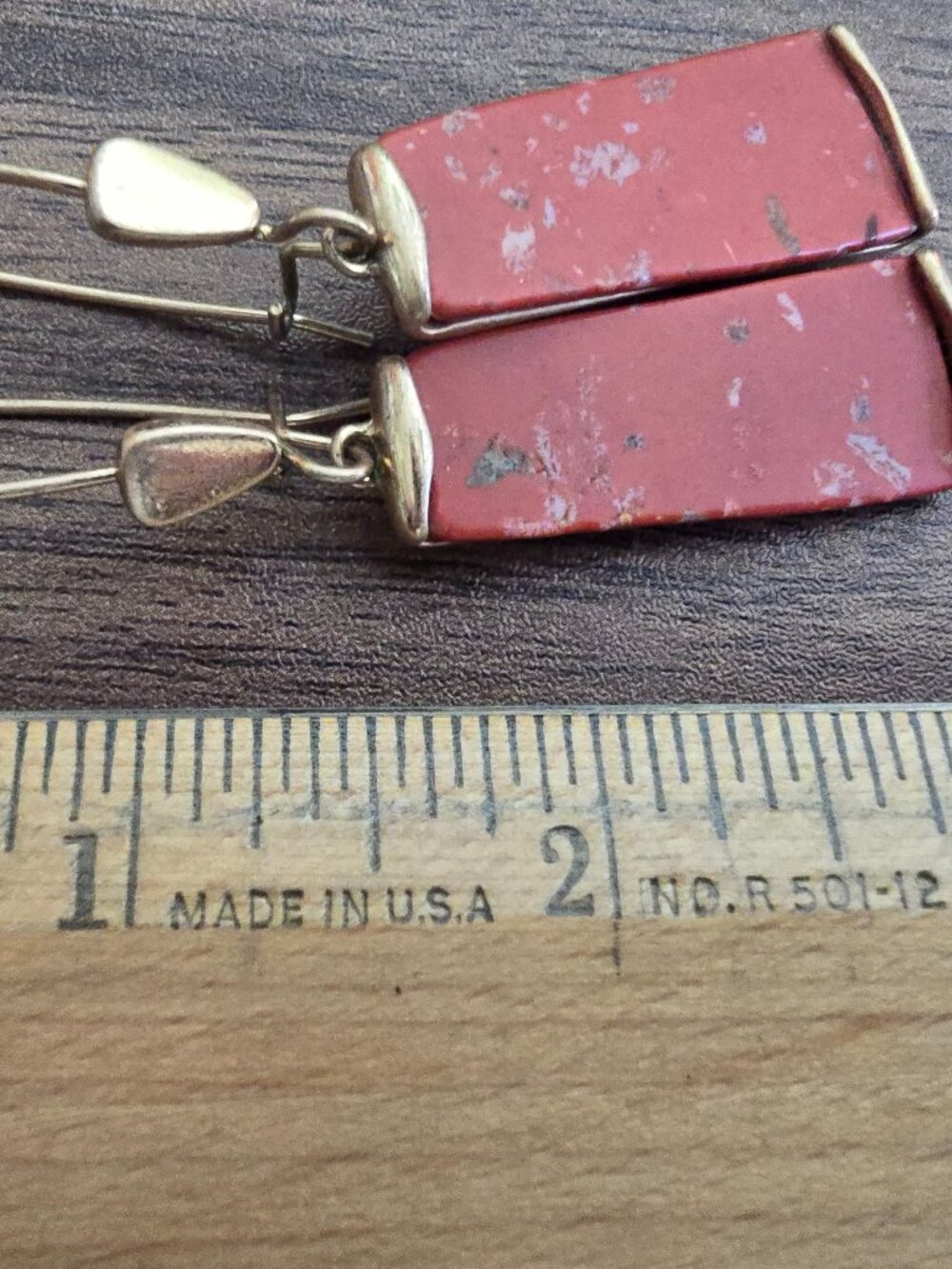 Robert Lee Morris Burnt Orange Dangle Earrings